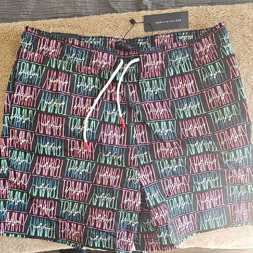 Topman Multicolor Graphic Swim Shorts